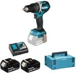 Makita DHP484RTJ Akku-Schlagschrauber 18V / 5,0Ah, 2 Akkus, Ladeger&auml;t im...