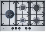 NEFF T27DS79N0, N 70, Gaskochfeld, autarker Gasherd 75 cm breit, FlameSelect,