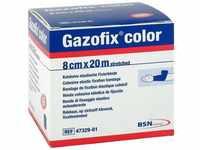 GAZOFIX color Fixierbinde kohäsiv 8 cmx20 m blau 1 St