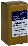 Fols&auml;ure+Vitamin B6+B12 Komplex N Kapseln