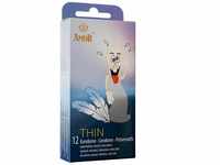 AMOR Kondome Thin 12er Pack I 53 mm Breite I Premium Kondome extra feucht I...