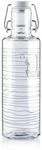 soulbottles Glas Trinkflasche 600 ml Heimat.Wasser. &bull; im maritimen Wellen-Design