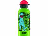 SIGG Dinosaurs, Kinderflasche, Auslaufsicher, BPA Frei, Aluminium, Grün - 0.6 L