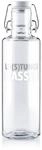 soulbottles Glas Trinkflasche 600 ml Lei(s) tungswasser &bull; mit Typografie-Design &bull;