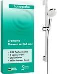 hansgrohe Crometta Duschset 0,65m, Wei&szlig;/Chrom