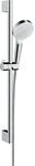 hansgrohe Crometta Duschset, 0,65 m, wassersparend, Wei&szlig;/Chrom