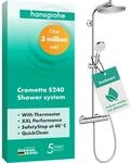hansgrohe Crometta S - wassersparendes Duschsystem (EcoSmart) mit Thermostat,