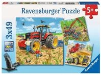 Ravensburger Puzzle Gro&szlig;e Maschinen - 3x49 Teile Puzzle ab 5 Jahre | 3x49 Teile