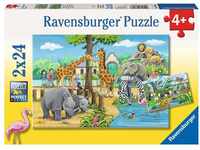 Ravensburger Kinderpuzzle - 07806 Willkommen im Zoo - Puzzle für Kinder ab 4 Jahren,