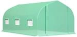 Outsunny Gew&auml;chshaus 4,5 x 3 x 2 m Foliengew&auml;chshaus mit Rollbar