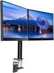 Iiyama DS1002C-B1 Dual-Monitor Halterung-/ Tischklemme (f&uuml;r Displays bis 30 Zoll und