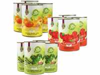 Schecker Nassfutter für Hunde - Gemüse PUR - grün, rot, gelb - 36 x 410 g -...