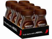 Nescafé Classic 100% löslicher Bohnenkaffee, 8er Set, 8 x 100g Glas (für ca....
