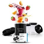 GOURMETmaxx Nutrition Mixer | Smoothie Maker mit XXL-Zubeh&ouml;rset | Standmixer 11-tlg.