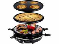 Syntrox Germany 4 in 1 Raclette Pancakemaker Grill Crepemaker für 6 Personen