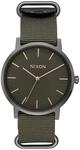 Nixon Herren-Armbanduhr Porter Analog Quarz Nylon A10592441-00