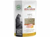 almo nature HFC Jelly Hühnerfilet mit Käse Katzenfutter nass 24er Pack (24 x 55g),