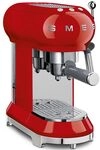 Smeg, ECF01RDEU Manual Espresso -Maschine, Cappuccino -System, Thermoblock, gro&szlig;e