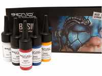 Senjo Color ® Airbrush Farben Set (Für Gesicht & Körper) Bodypainting Farben...