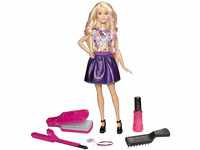 Mattel Barbie DWK49 Wellen und Lockenspaß Spielset, Mehrfarbig