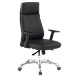 AMSTYLE B&uuml;rostuhl Porto Echt-Leder Schwarz ergonomisch mit Kopfst&uuml;tze, Design