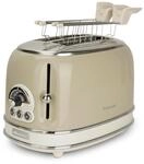 Ariete Vintage 155, 2-Scheiben-Toaster, Retro Toaster mit 6 Toaststufen,