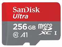 SanDisk Ultra 256 GB microSDXC Speicherkarte + SD-Adapter bis zu 95 MB/Sek.,...