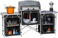 BERGER XL Campingk&uuml;che faltbar | leichte Outdoor Camping K&uuml;che mit rollbarer