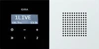 Gira 5222058 Unterputz Radio RDS Fl&auml;chenschalter, reinwei&szlig;