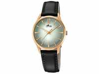 Lotus Watches Damen Datum klassisch Quarz Uhr mit Leder Armband 18407/5