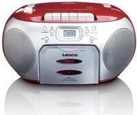 Lenco SCD-420RD Tragbares UKW-Radio mit Toplader CD-Spieler und Kassettendeck,...
