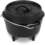Petromax Feuertopf ft1 - Dutch Oven aus Gusseisen f&uuml;r Kochen und Backen - mit