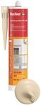 fischer Premium-Bausilikon, geruchsarmes Silikon, wetterfeste Dichtmasse f&uuml;r Innen &