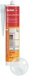 fischer Premium-Bausilikon, geruchsarmes Silikon, wetterfeste Dichtmasse f&uuml;r Innen &