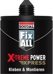 Soudal Montagekleber Fix ALL X-treme Power Express, Universalkleber, 290ml, schwarz,