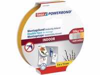 tesa Powerbond INDOOR - Doppelseitiges Montageband für den Innenbereich - beidseitig