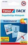 tesa doppelseitige Klebepads TACK/Transparente Klebestreifen zum Aufh&auml;ngen an