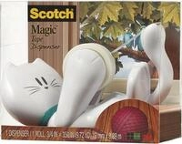 Scotch 3M Tischabroller inkl. 1 Rolle Klebeband - Katze Klebeband Abroller, auch f&uuml;r