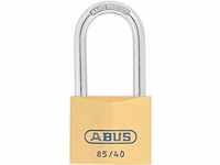ABUS Vorhängeschloss Messing 85/40HB40 - mit hohem Bügel - für Kellertüren,