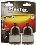 MASTER LOCK M5EURT 2 X Excell Vorh&auml;ngeschl&ouml;sser 51mm lamellierter Stahl