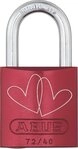 ABUS Aluminium-Vorhangschloss 72/40 "Lovelock 3 mit Motiv Doppelherzen schr&auml;g,...