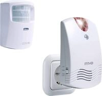 m-e Funk-Durchgangsmelder DGF-100 wei&szlig; mit 110&deg; Erfassungswinkel und 100m