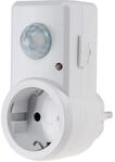 ChiliTec Steckdose Zwischenstecker mit Bewegungsmelder 120&deg; 9m Reichweite 1200W 230V