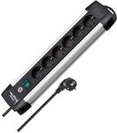 Brennenstuhl Premium-Alu-Line, Steckdosenleiste 6-Fach/Steckerleiste aus...