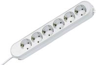 BACHMANN Steckdosenleiste SMART 6-Fach 5m Mehrfachsteckdose Wei&szlig; 381.249K