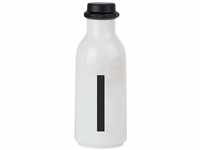 Design Letters Persönliche Trinkflasche Weiß (I) | BPA-Frei | 500 ml | Tritan