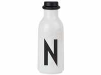 Design Letters Persönliche Trinkflasche Weiß (N) | BPA-Frei | 500 ml | Tritan