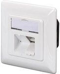 DIGITUS LSA Anschlussdose Cat-6 &ndash; 2 Port RJ45 &ndash; Unterputz oder Aufputz