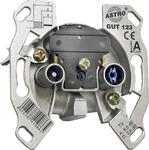 Astro GUT 123 TV (koaxial) Edelstahl Steckdose - Steckdosen