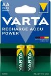 VARTA Batterien AA, wiederaufladbar, 2 St&uuml;ck, Recharge Accu Power, Akku, 2400 mAh